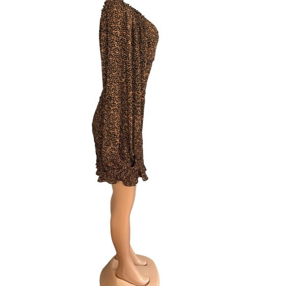 Ted Baker Light Brown Wyatte Ruched Mini Dress - Picture 8 of 12